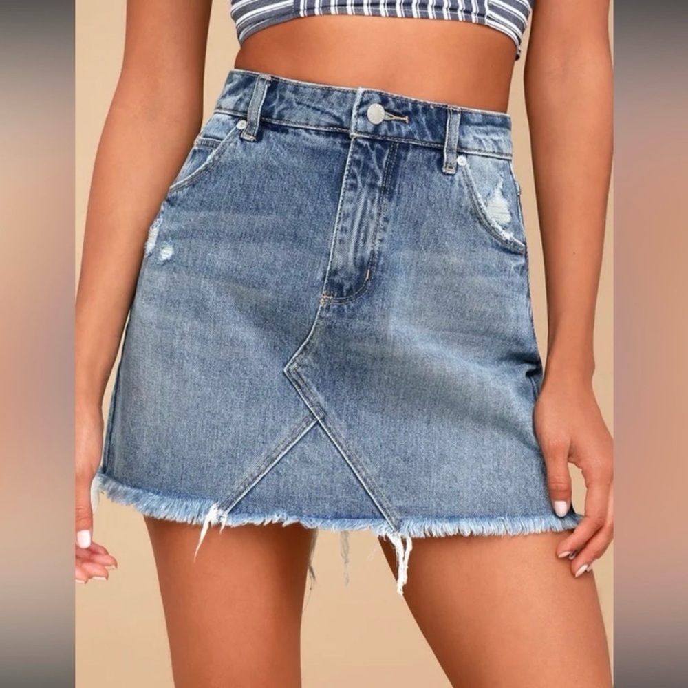 Rolla’s High Rise A-Line Claudia Denim Skirt Size 29